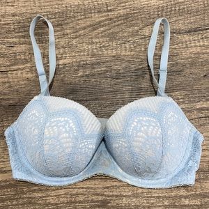 Victoria’s Secret Baby Blue Lace Bra Size 32DD